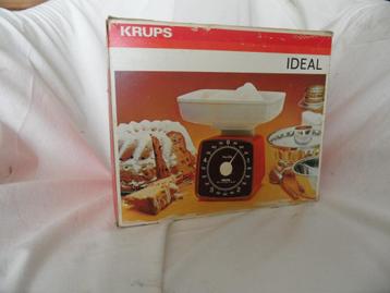 Retro jaren 70's oranje KRUPS keukenweegschaal, Enlèvement ou Envoi, Maison et Meubles