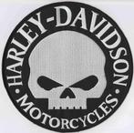 Harley Davidson stoffen opstrijk patch rond #5, Verzenden, Nieuw