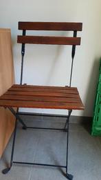 Klapstoel hout-metaal, Ophalen, Gebruikt, Hout, Inklapbaar