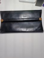 DELVAUX Vintage zwarte handtas met logo, Verzenden, Zwart