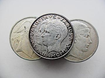 Lot van 25 munten van 50 frank België in zilver 0,835. beschikbaar voor biedingen