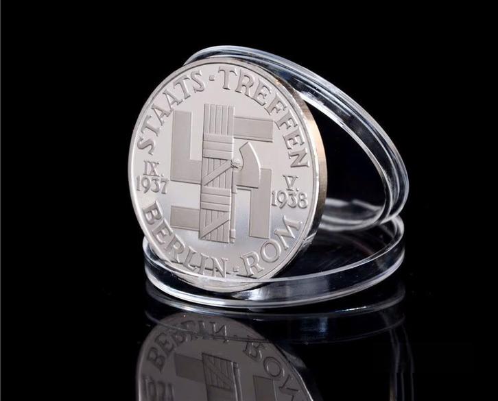 1937-1938 UIT BERLIJN HITLER MUSSOLINI STAATS TREFFEN, Verzamelen, Militaria | Tweede Wereldoorlog, Landmacht, Overige typen, Verzenden