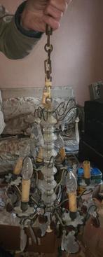 Oude kroonluchter met kristallen kwastjes om te restaureren, Antiek en Kunst, Antiek | Verlichting, Ophalen
