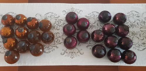 Zeer hoogwaardige kwaliteit vintage glazen kerstballen made, Diversen, Kerst, Zo goed als nieuw, Ophalen of Verzenden