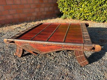 Koloniale tafel ossenkar salontafel antiek beschikbaar voor biedingen