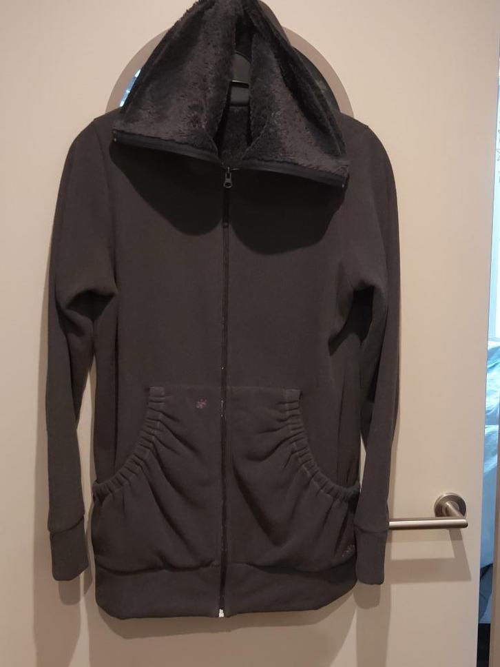 Oxbow, warme sportieve vest met superhoge kraag, L, Kleding | Dames, Truien en Vesten, Zo goed als nieuw, Maat 42/44 (L), Grijs