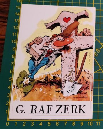 Sticker 1993 Dupuis  G. Raf Zerk strip (Cauvin - Hardy)