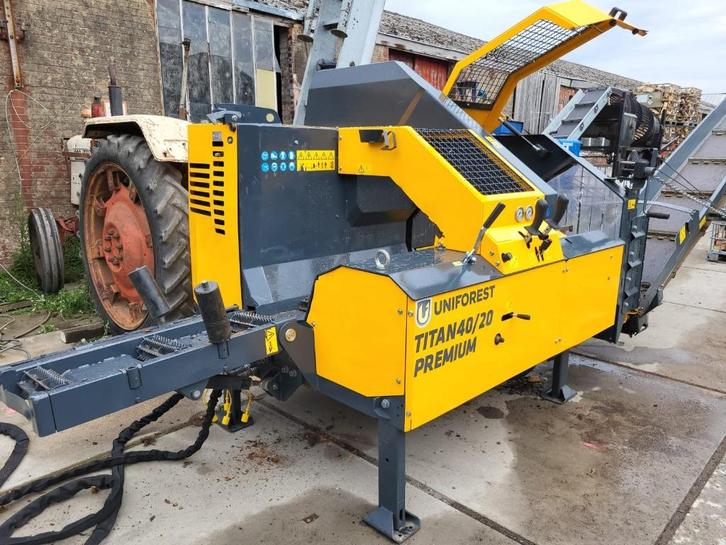 Zaagkloofmachine Uniforest Titan 40/20 Premium, Tuin en Terras, Kloofmachines, Gebruikt, Aftakas, Verzenden