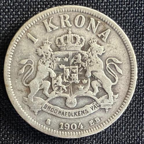 Noorwegen - 1 Krone 1904 - KM 760 - F+ - 108, Postzegels en Munten, Munten | Europa | Niet-Euromunten, Losse munt, Overige landen