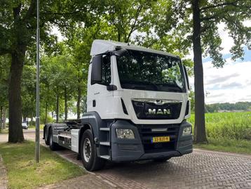 MAN TGS 26.420 container systeem met kabels (bj 2017) beschikbaar voor biedingen