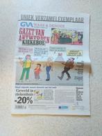 KIEKEBOE " GAZET VAN ANTWERPEN 15/02/2007", Verzamelen, Ophalen of Verzenden, 1980 tot heden, Krant