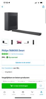 Philips Tab86305  1 speaker + sub. Nooit gebruikt!, Philips, Enlèvement, Neuf