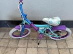 Meisjesfiets FROZEN - 3/5jaar - 14 inch, Fietsen en Brommers, Ophalen, Gebruikt, 14 inch of minder, Handrem
