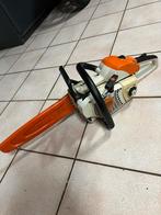 Kettingzaag stihl MS 201C en 4 nieuwe kettingen., Jardin & Terrasse, Outils à main, Enlèvement, Utilisé