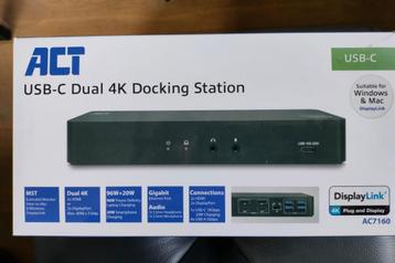 ACT AC7160 USB-C Dual 4K Docking Station beschikbaar voor biedingen