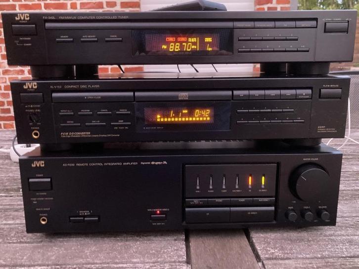 JVC hifi set met afstandsbediening, Audio, Tv en Foto, Stereoketens, Gebruikt, Cd-speler, Tuner of Radio, JVC, Losse componenten