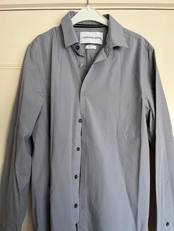 Overhemd Calvin Klein slim fit Small grijs beschikbaar voor biedingen