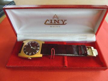 montre ciny 1970 plaquer or