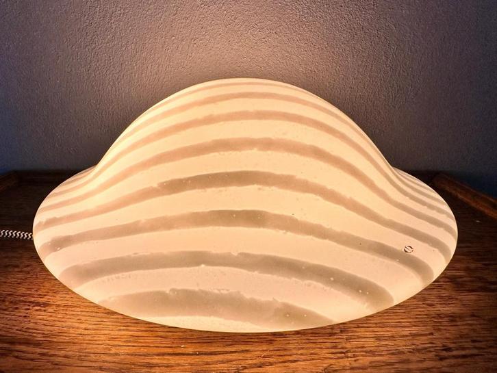 Vingage Peill en Putzler mushroom lamp, Huis en Inrichting, Lampen | Plafondlampen, Zo goed als nieuw, Glas, Metaal, Ophalen of Verzenden