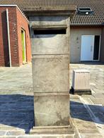 Blauwe steen brievenbus, Tuin en Terras, Ophalen, Gebruikt, Beton, Staande brievenbus