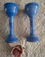 2 Hoge Zweedse eierdopjes met blauwe strepen, Sagaform, -, -, Overige typen, Ophalen of Verzenden