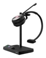 Headset Yealink WH62 met oplaadstation, Gebruikt, Verzenden, On-ear, Volumeregelaar