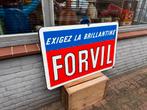 FORVIL vieux grand panneau d'affichage émaillé XL, Enlèvement, Utilisé, Panneau publicitaire