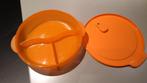 Tupperware CrystalWave rond vakjesbord  1,5 liter, Huis en Inrichting, Ophalen of Verzenden, Nieuw, Oranje