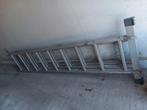 Aluminium ladder in 3 delen, Ophalen, Zo goed als nieuw, Ladder