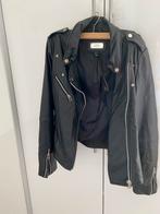 Mango leren biker jas, Ophalen of Verzenden, Zo goed als nieuw, Maat 38/40 (M), Zwart