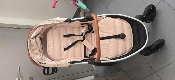 hauck buggy roze + voetzak, Kinderen en Baby's, Kinderwagens en Combinaties, Gebruikt, Kinderwagen, Overige merken, Verstelbare duwstang