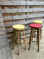 Café of bar krukken, Gebruikt, Met voetsteun, 60 tot 90 cm, 3 krukken