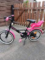 Meisjes kinderfiets, Fietsen en Brommers, Fietsen | Kinderfietsjes, Ophalen, Gebruikt, 16 tot 20 inch, B-Twin