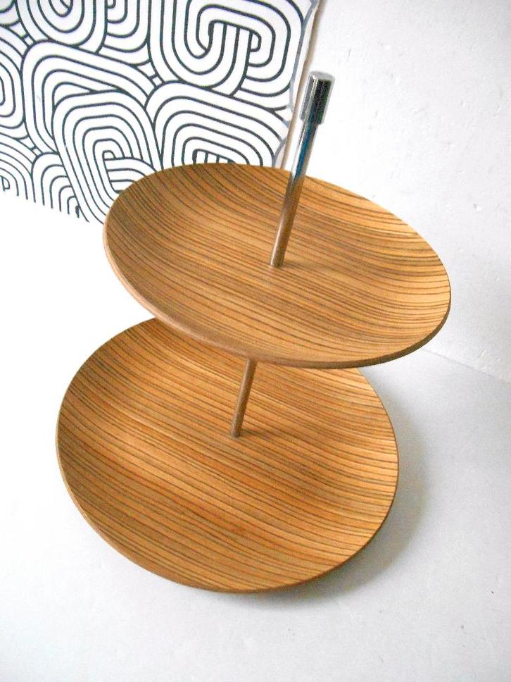 Table de salle à manger de Gobi en bois Zebrano, Maison & Meubles, Accessoires pour la Maison | Étagères, Comme neuf, Enlèvement ou Envoi