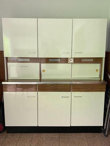 Armoire de cuisine vintage de la marque Euroline, 25 à 50 cm, 100 à 150 cm, Utilisé, Brun