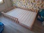 Grondbed 140x200 incl. middelharde matras, Ophalen, Matras, 180 cm of meer, 100 cm of meer