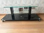 TV Meubel - Tempered Glas, Ophalen, Zo goed als nieuw, Glas, Modern
