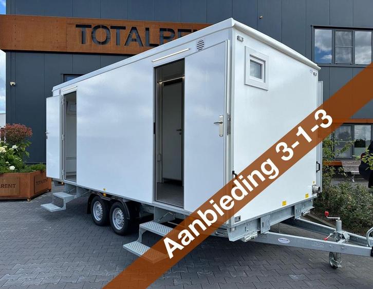 Aanbieding 3-1-3 luxe toiletwagen nieuw uit voorraad, Hobby & Loisirs créatifs, Articles de fête | Location, Comme neuf, Enlèvement