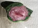 ROBIJN , HEXAGONAAL , GEPOLIJST , 5 CM x 4 CM , IN ZOISIET, Ophalen