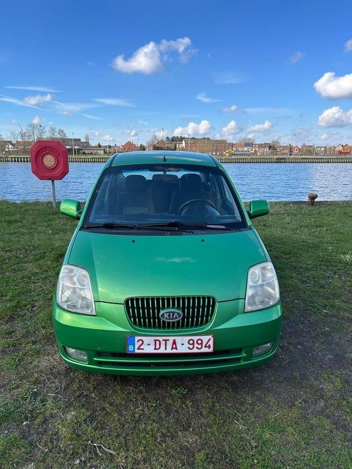 Kia pikanto, Auto's, Kia, Particulier, Picanto, Benzine, Stadsauto, 5 deurs, Handgeschakeld, Groen, Zwart, Stof, Ophalen