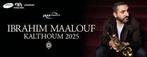 concert ibrahim maalouf oum kalthoum Bozar 15 décembre 2025, Tickets & Billets, Concerts | Autre, Une personne, Décembre