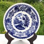 assiette plate boch decor bleu pont et chateau, Antiquités & Art, Enlèvement ou Envoi