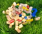 Zak vol houten blokken allerlei vormen, Enfants & Bébés, Jouets | Jouets en bois, Enlèvement, Utilisé