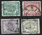 4 Zegels Nederlands-Indië 1902 Cijfer type 'Vürtheim', Postzegels en Munten, Postzegels | Nederlands-Indië en Nieuw-Guinea, Ophalen of Verzenden
