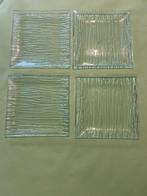 4 glazen borden, Ophalen, Nieuw, Glas, Bord(en)