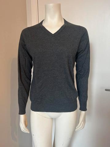 John Smedley kasjmiergrijze trui met v-hals M beschikbaar voor biedingen
