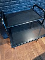 Trolley/rekje met 3 schabben, 1 uitschuifbaar, Huis en Inrichting, Ophalen, Gebruikt, Metaal of Aluminium, 55 tot 75 cm