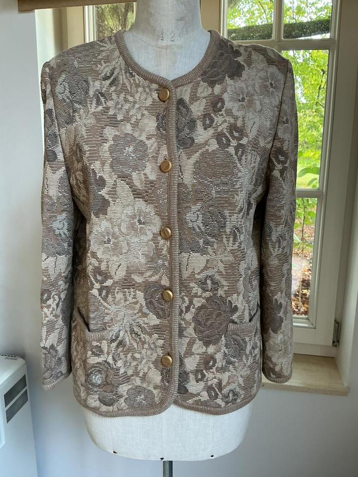 Vestje Paulette Gicard , maat L, Kleding | Dames, Jasjes, Kostuums en Pakken, Gedragen, Jasje, Maat 42/44 (L), Beige, Ophalen of Verzenden