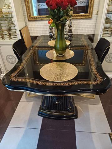 Table à manger noire, Maison & Meubles, Tables | Tables à manger, Enlèvement