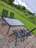 Tuintafel met 4stoelen, Ovale, Enlèvement, Utilisé, Métal